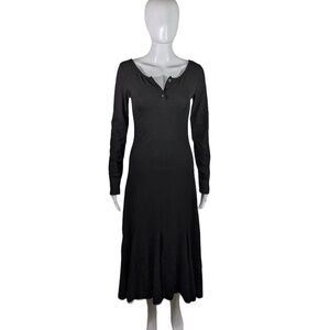 Commense Black Mid Length Stretch Dress Size S